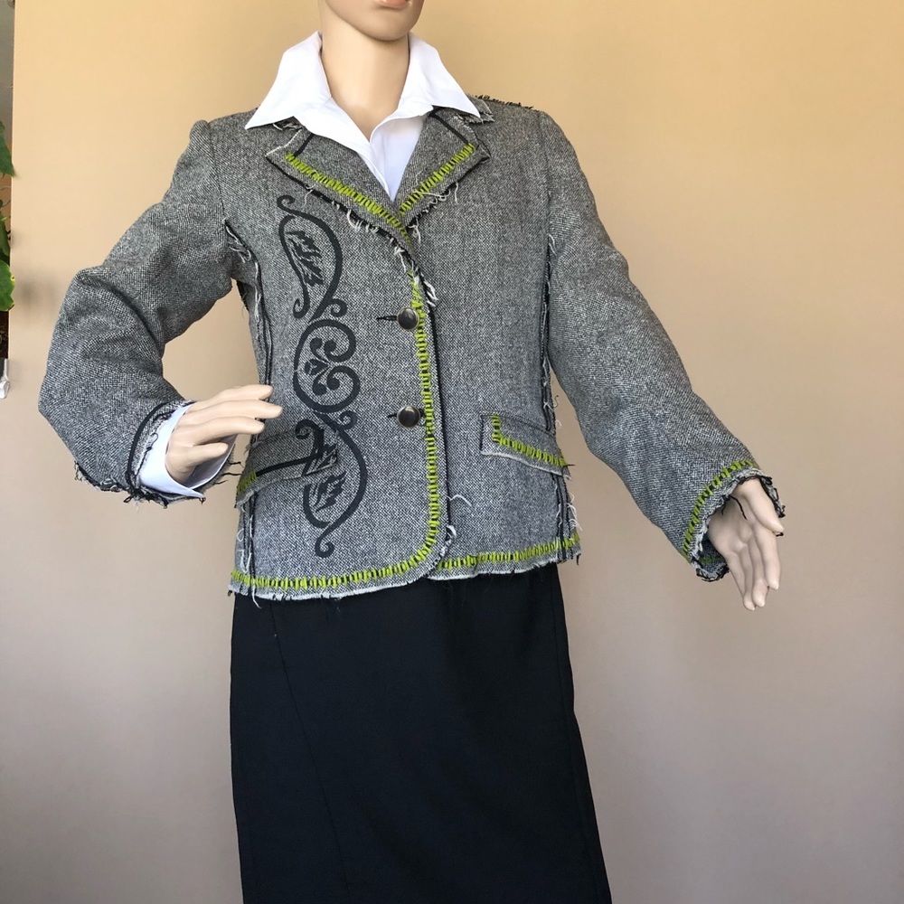 SPY tattoo’d fringe Jacket
